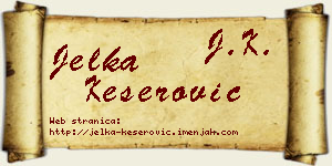 Jelka Keserović vizit kartica